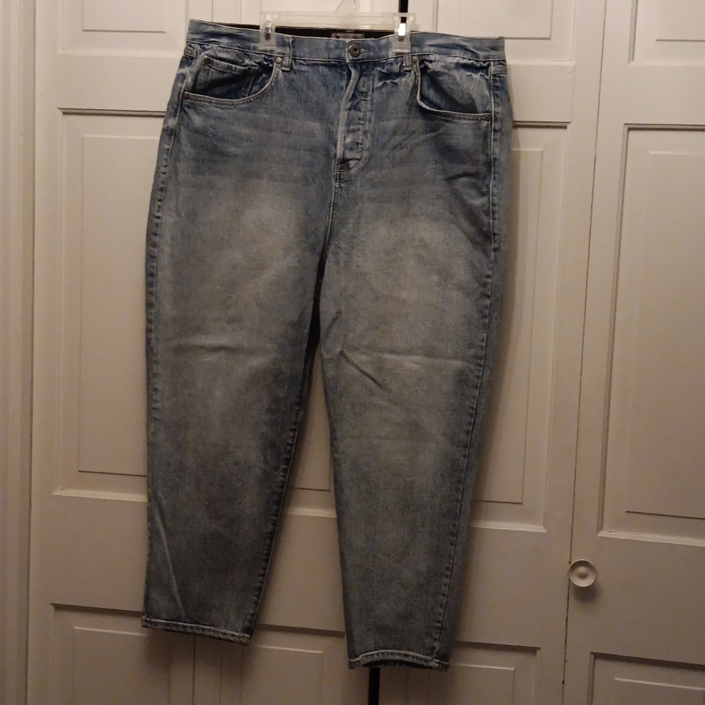 Womens Button up/TORRID Distres Blue Jean 20R feel the fit